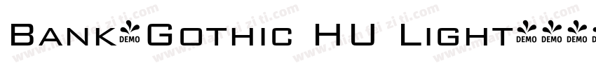 Bank-Gothic HU Light字体转换